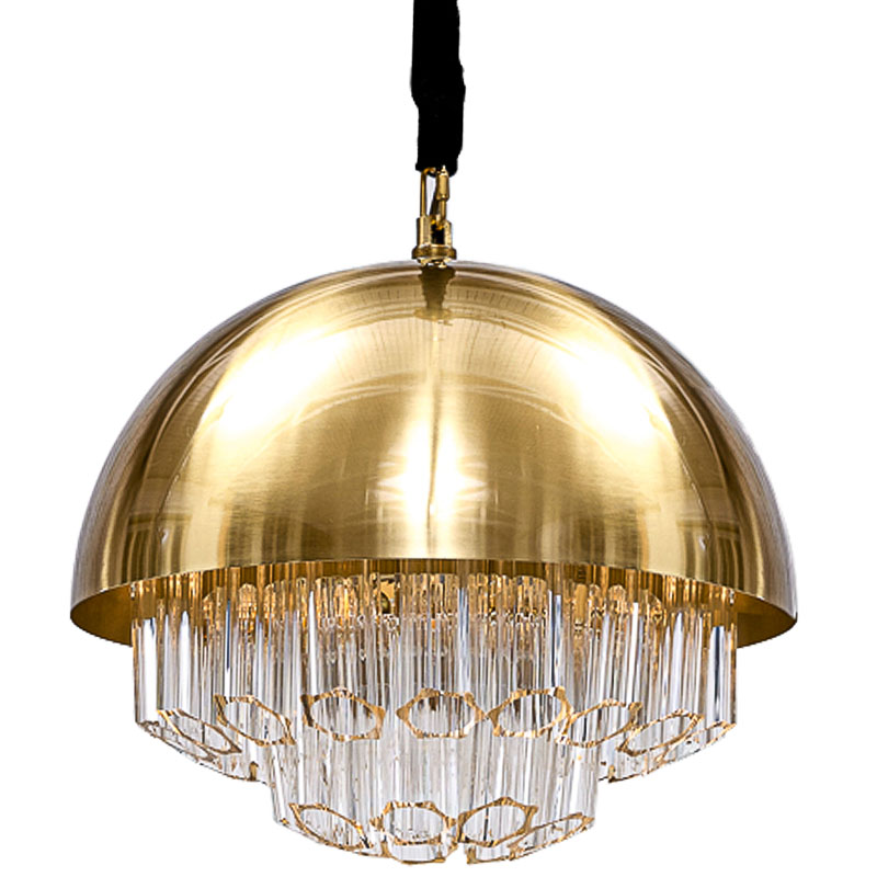 Люстра Erizzo Chandeliers Глянцевое золото Прозрачный Люстра Erizzo Chandeliers Глянцевое золото Прозрачный в Орле | Loft Concept