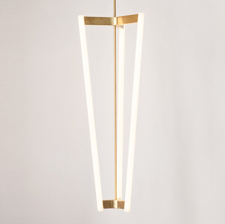 Люстра Michael Anastassiades TUBE CHANDELIER Латунь Белый Люстра Michael Anastassiades TUBE CHANDELIER Латунь Белый в Орле | Loft Concept