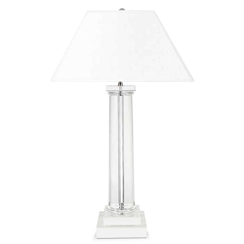 Настольная лампа Eichholtz Table Lamp Kensington Прозрачный Белый Никель Настольная лампа Eichholtz Table Lamp Kensington Прозрачный Белый Никель в Орле | Loft Concept