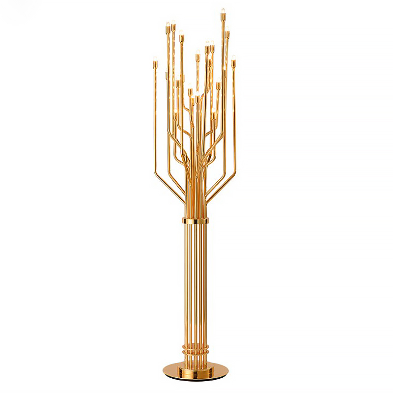 Торшер JANIS floor lamp Глянцевое золото Торшер JANIS floor lamp Глянцевое золото в Орле | Loft Concept