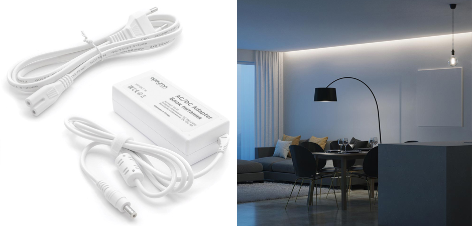 Комплект светодиодной ленты 14,4W/m 60LED/m 5050SMD холодный белый 1M Комплект светодиодной ленты 14,4W/m 60LED/m 5050SMD холодный белый 1M - Loft-Concept в Орле