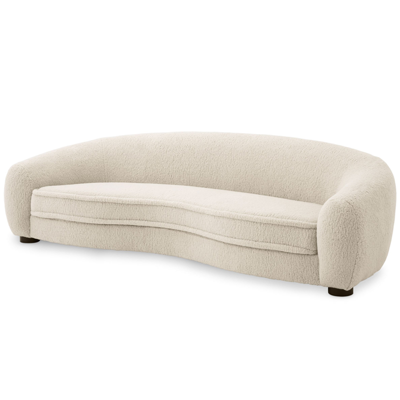 Диван Eichholtz Sofa Freud cream Кремовый Черный Диван Eichholtz Sofa Freud cream Кремовый Черный в Орле | Loft Concept
