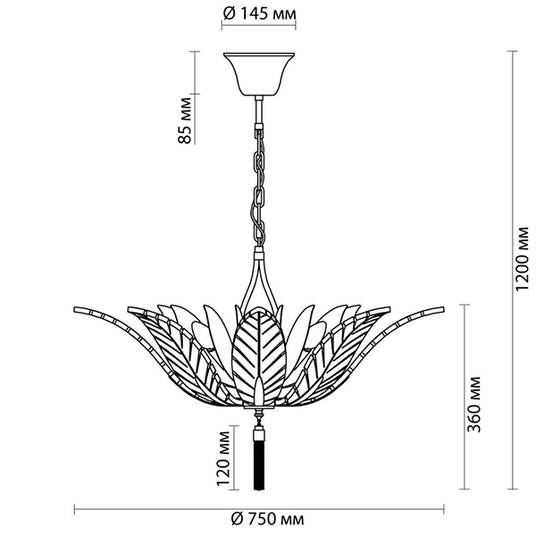 Люстра Glass Petals Chandelier 75 Люстра Glass Petals Chandelier 75 в Орле
