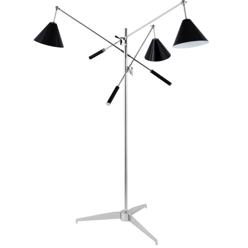 Торшер Stilnovo FLOR LAMP Черный Хром Торшер Stilnovo FLOR LAMP Черный Хром в Орле | Loft Concept