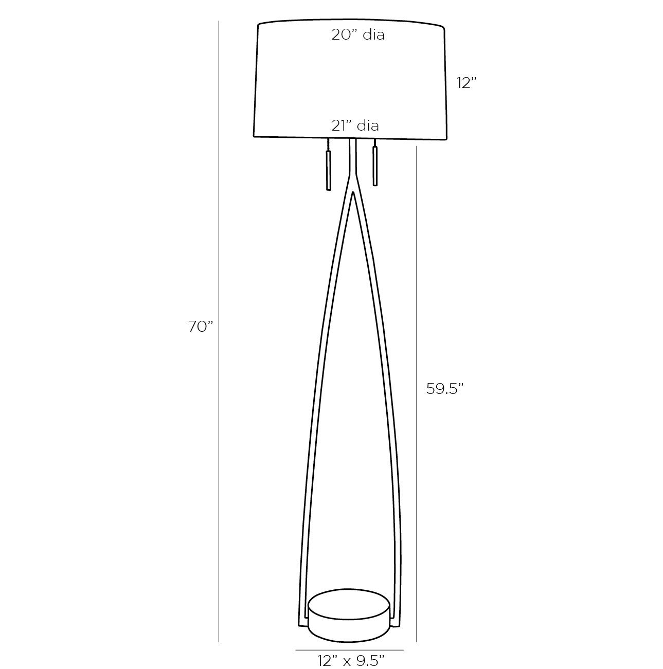 Торшер Arteriors KENNA FLOOR LAMP Торшер Arteriors KENNA FLOOR LAMP в Орле