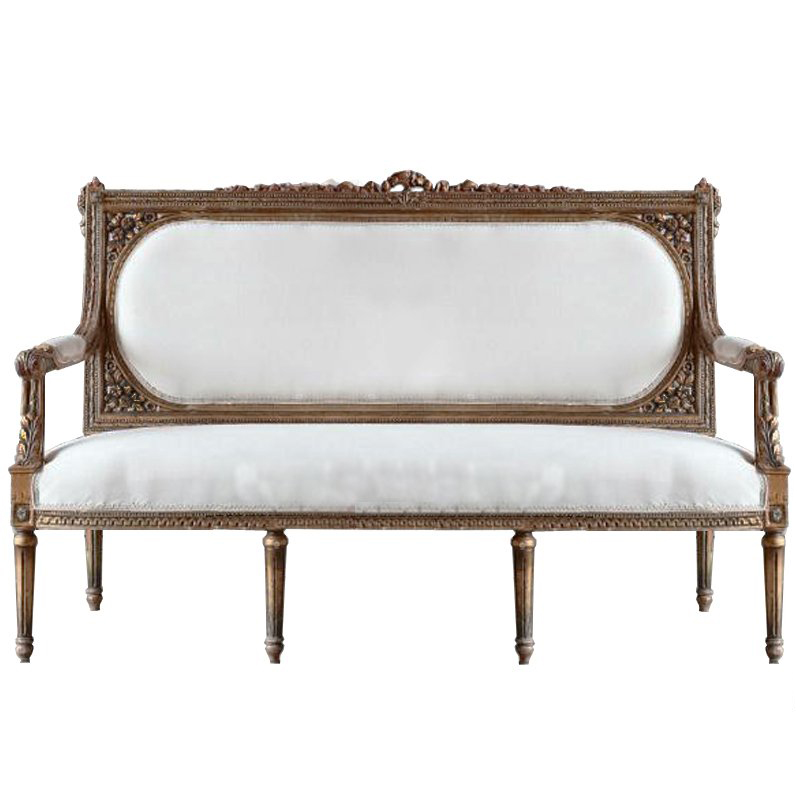 Диван VERSAL Loveseat Sofa ivory ( слоновая кость ) Дерево Акация Диван VERSAL Loveseat Sofa ivory ( слоновая кость ) Дерево Акация в Орле | Loft Concept
