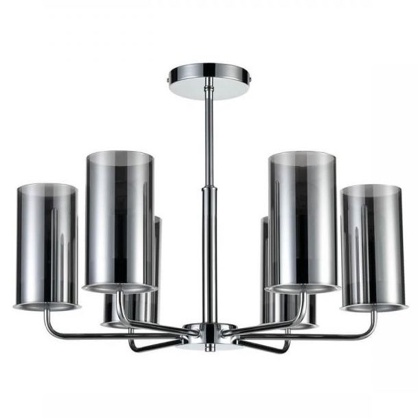 Люстра Honnor Chandelier chrome Хром Серый (Gray) Люстра Honnor Chandelier chrome Хром Серый (Gray) в Орле | Loft Concept