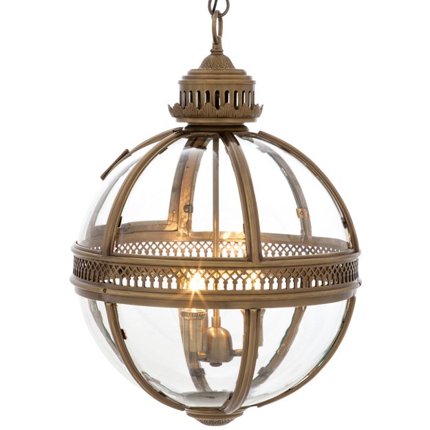 Люстра Lantern Residential Brass M Латунь Прозрачное Стекло Люстра Lantern Residential Brass M Латунь Прозрачное Стекло в Орле | Loft Concept