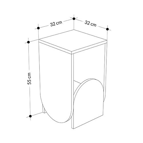 Стол приставной с овальными элементами бело-бежевого цвета NUN SIDE TABLE WHITE LIGHT MOCHA Стол приставной с овальными элементами бело-бежевого цвета NUN SIDE TABLE WHITE LIGHT MOCHA в Орле