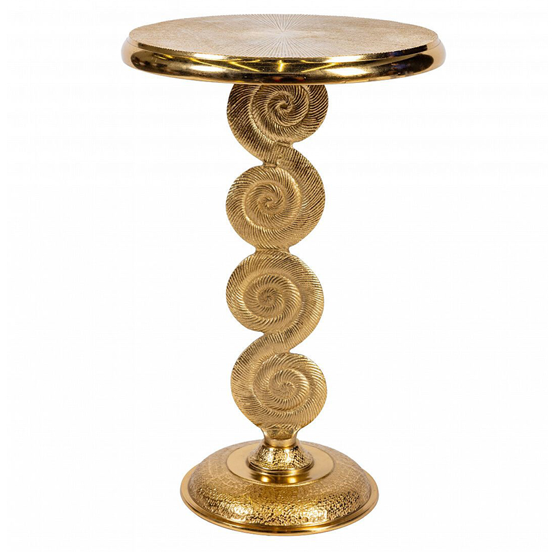Кофейный стол из металла с круглой столешницей Table Gold Metal Золотой Кофейный стол из металла с круглой столешницей Table Gold Metal Золотой в Орле | Loft Concept