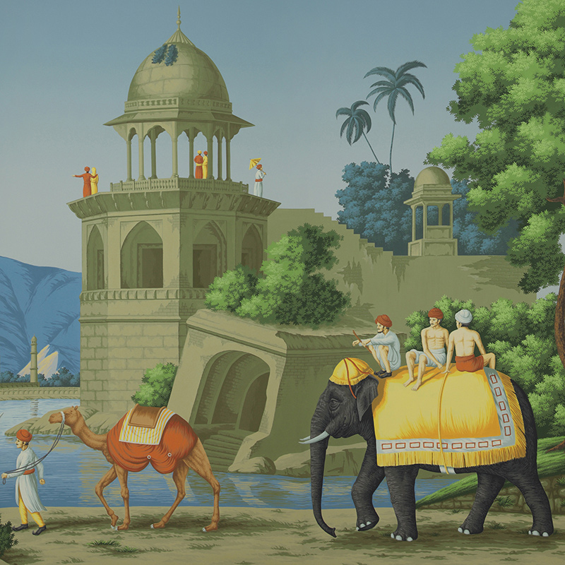 Обои ручная роспись Early Views of India Dufour on scenic paper Обои ручная роспись Early Views of India Dufour on scenic paper в Орле | Loft Concept