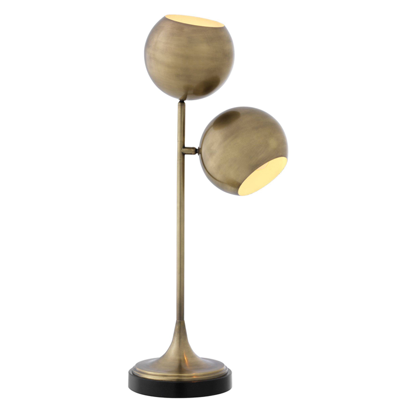 Настольная лампа Eichholtz Table Lamp Compton brass Латунь Античная полированная Черный Настольная лампа Eichholtz Table Lamp Compton brass Латунь Античная полированная Черный в Орле | Loft Concept