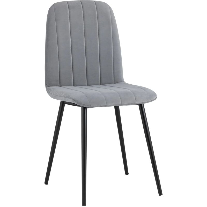 Стул Easy Chair Велюр Серый цвет Серый Черный Стул Easy Chair Велюр Серый цвет Серый Черный в Орле | Loft Concept