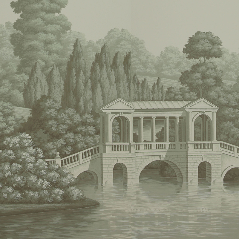 Обои ручная роспись English Landscape Crystal Grey on scenic paper Обои ручная роспись English Landscape Crystal Grey on scenic paper в Орле | Loft Concept