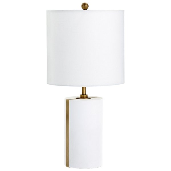 Настольная лампа Cyan Design Cylindro Table Lamp Белый Настольная лампа Cyan Design Cylindro Table Lamp Белый в Орле | Loft Concept
