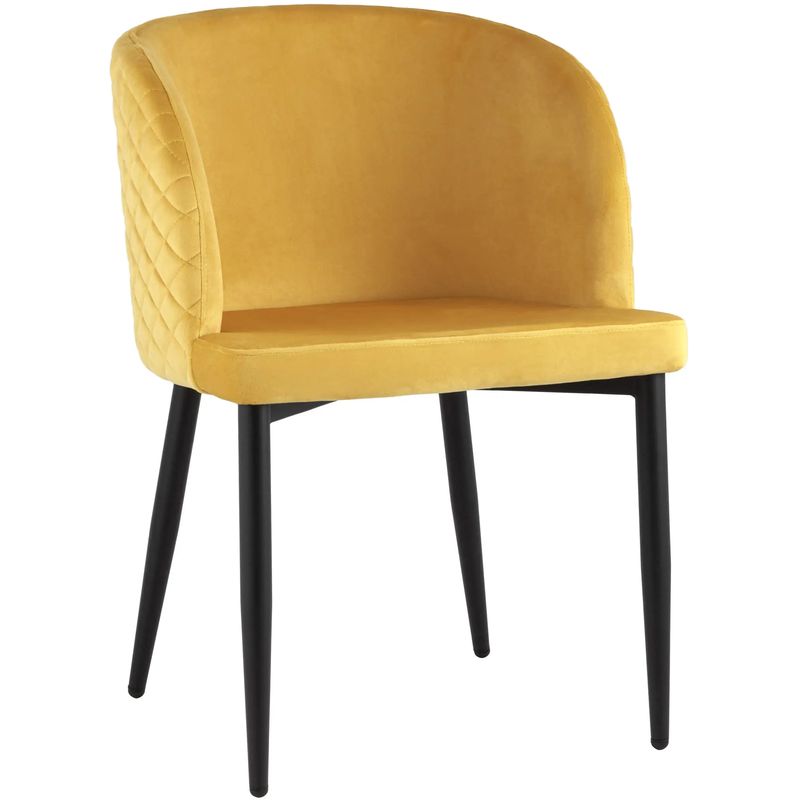 Стул Oscar Chair Оранжевый велюр Оранжевый Черный в Орле | Loft Concept 