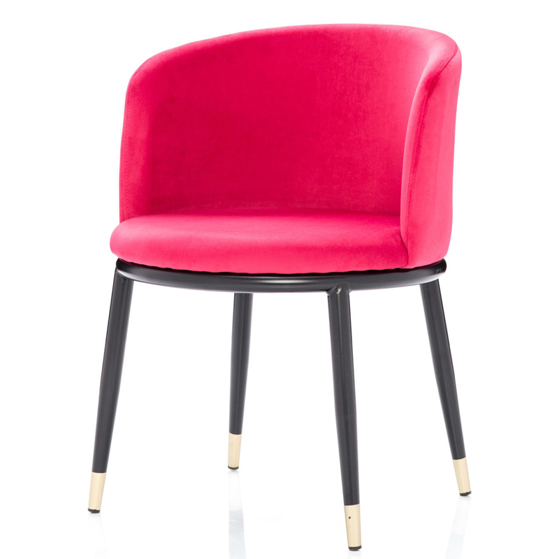 Стул Dining Chair Foucault Crimson Малиновый (Crimson) Черный Золотой Стул Dining Chair Foucault Crimson Малиновый (Crimson) Черный Золотой в Орле | Loft Concept
