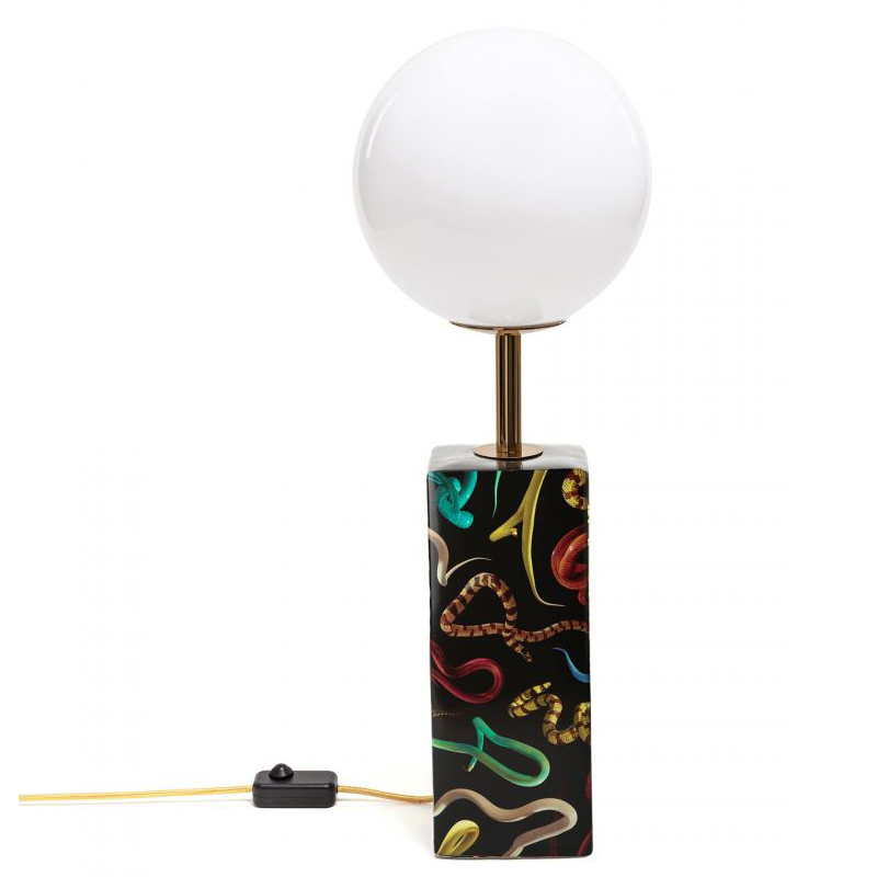 Настольная лампа Seletti Table Lamp Snakes Черный Белый Мульти в Орле | Loft Concept 