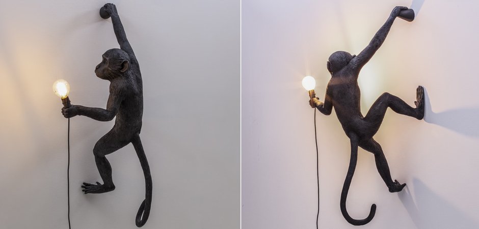Бра Seletti The Monkey Lamp Hanging Version Right Бра Seletti The Monkey Lamp Hanging Version Right - Loft-Concept в Орле