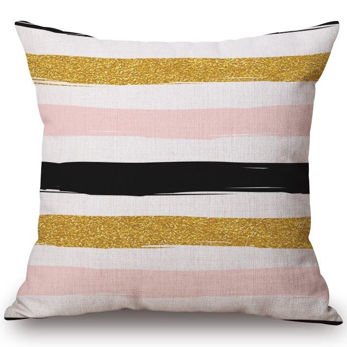 Декоративная подушка Pink & Black & Gold Декоративная подушка Pink & Black & Gold в Орле | Loft Concept