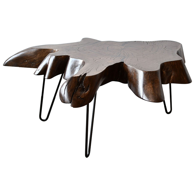 Кофейный стол Tallulah Industrial Metal Rust Coffee Table Коричневый Черный Кофейный стол Tallulah Industrial Metal Rust Coffee Table Коричневый Черный в Орле | Loft Concept