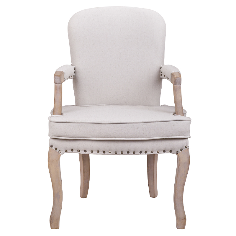 Кресло Aubrey Classical Armchair beige flax Бежевый Коричневый Кресло Aubrey Classical Armchair beige flax Бежевый Коричневый в Орле | Loft Concept