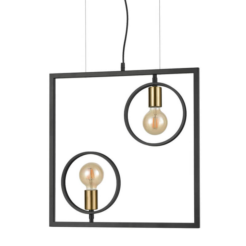 Люстра Loft Rings Ligh 2 Черный Золотой Люстра Loft Rings Ligh 2 Черный Золотой в Орле | Loft Concept