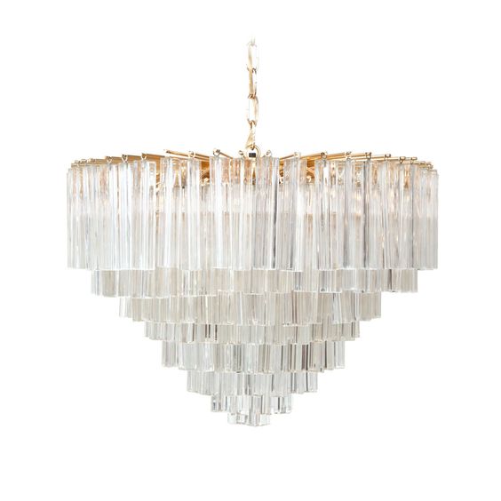 Люстра Chandelier Odeon Глянцевое золото Прозрачное Стекло Люстра Chandelier Odeon Глянцевое золото Прозрачное Стекло в Орле | Loft Concept
