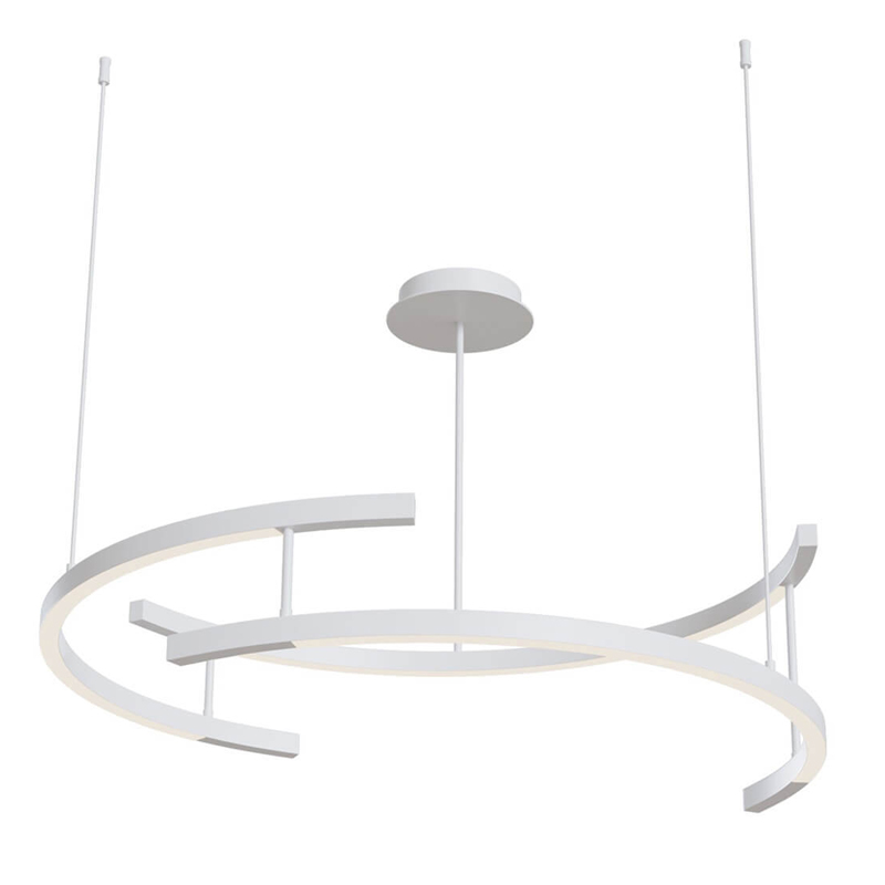 Люстра Smeragde Light Chandelier white arcs Белый Люстра Smeragde Light Chandelier white arcs Белый в Орле | Loft Concept