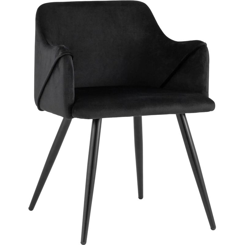 Стул Monarch Chair Черный Велюр Черный Стул Monarch Chair Черный Велюр Черный в Орле | Loft Concept