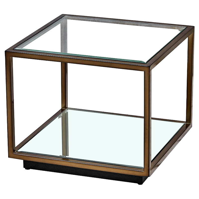 Кофейный стол Transparent Cube 43 Прозрачный Темная бронза Кофейный стол Transparent Cube 43 Прозрачный Темная бронза в Орле | Loft Concept