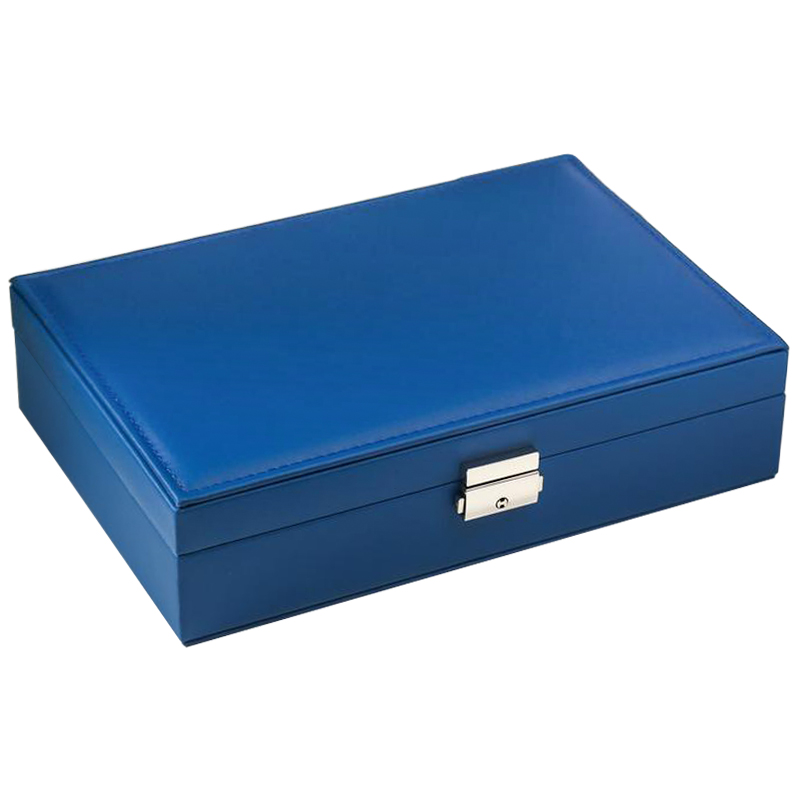 Шкатулка Mazarine Jewerly Organizer Box blue Синий Шкатулка Mazarine Jewerly Organizer Box blue Синий в Орле | Loft Concept