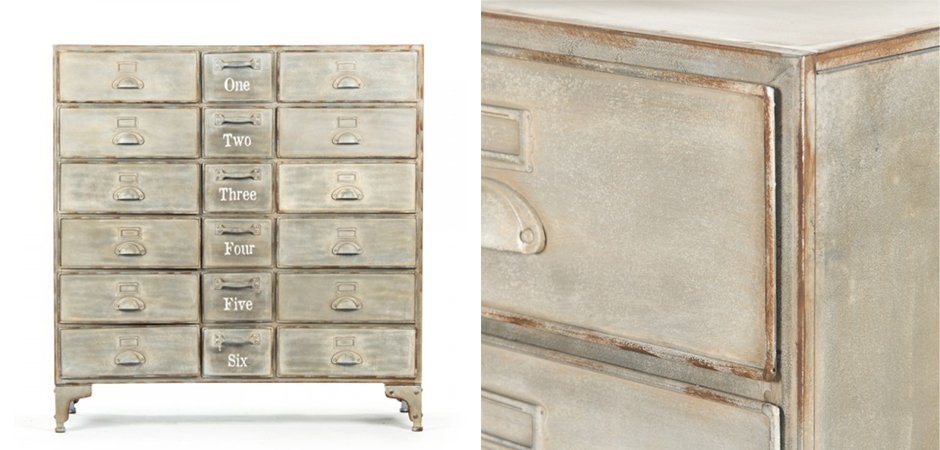 Комод металлический в стиле лофт Oscar Drawer Cabinet Комод металлический в стиле лофт Oscar Drawer Cabinet - Loft-Concept в Орле