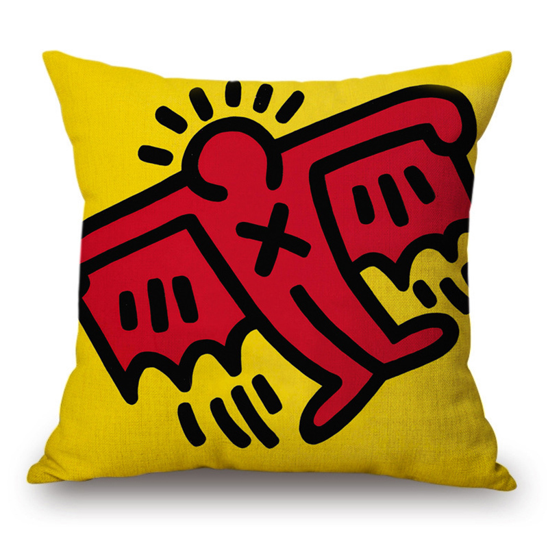 Подушка Keith Haring 18 Мульти Подушка Keith Haring 18 Мульти в Орле | Loft Concept