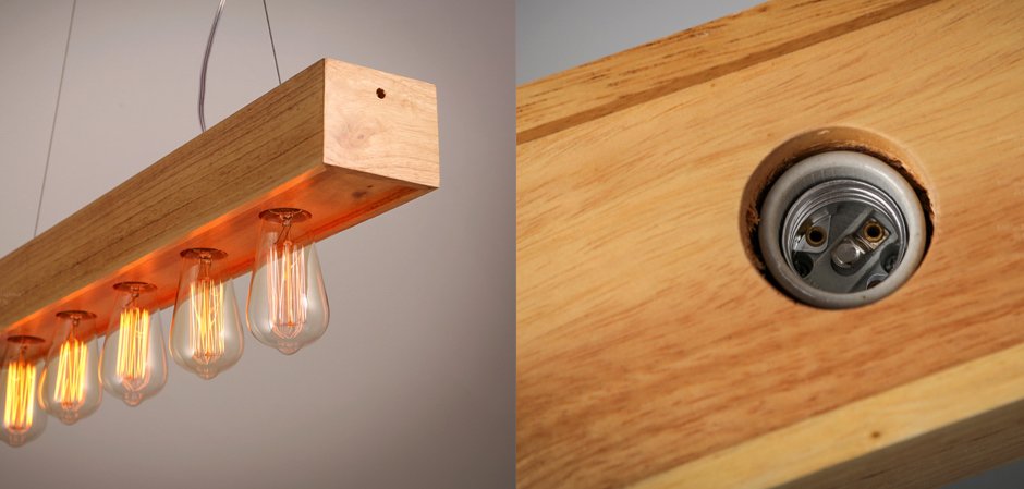 Люстра Loft Wooden Lighting Line Pendant Люстра Loft Wooden Lighting Line Pendant - Loft-Concept в Орле