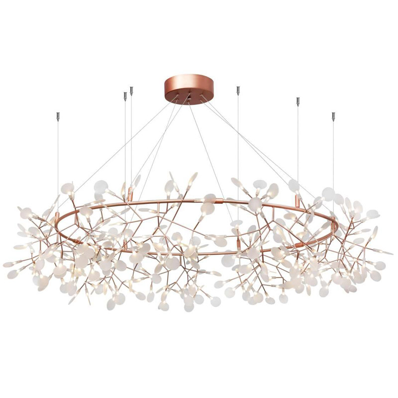 Люстра Heracleum rose gold 160 Розовое золото Белый Люстра Heracleum rose gold 160 Розовое золото Белый в Орле | Loft Concept