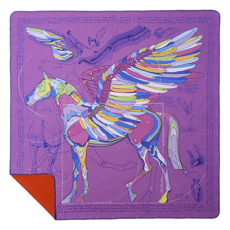Плед Hermes Pegasus Purple Plaid Мульти Лиловый Плед Hermes Pegasus Purple Plaid Мульти Лиловый в Орле | Loft Concept