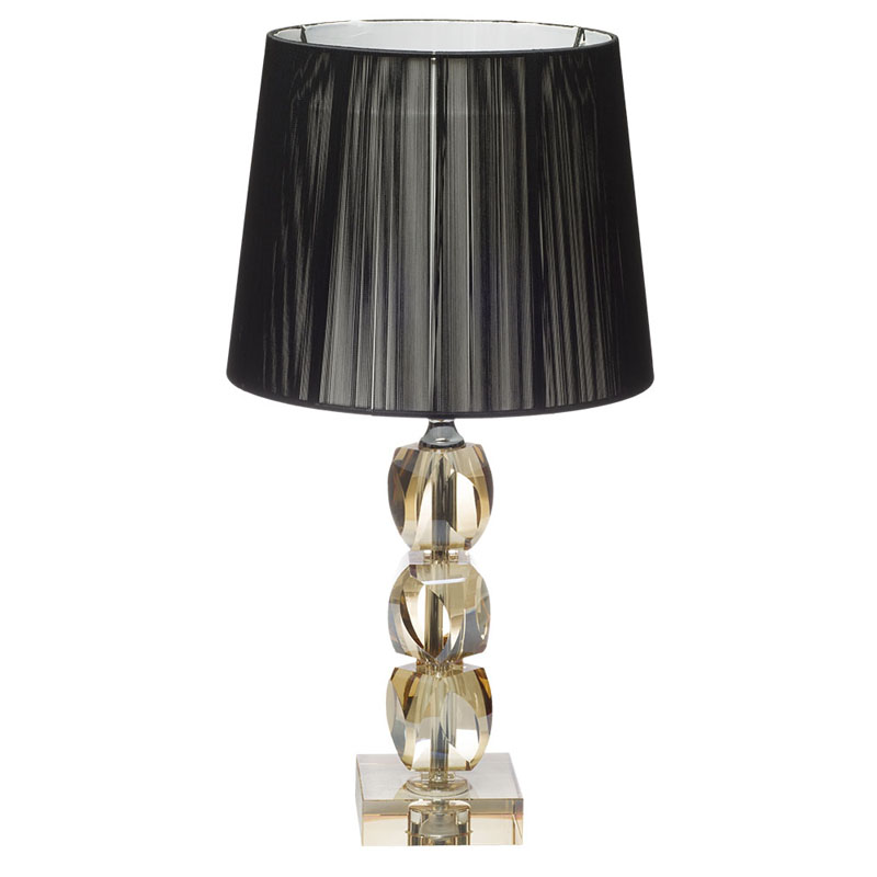 Настольная лампа Gold Crystal Base Table Lamp Черный Настольная лампа Gold Crystal Base Table Lamp Черный в Орле | Loft Concept