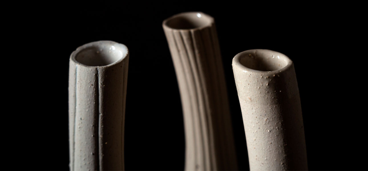 Ваза "Колба" коллекция шамот - фото №1