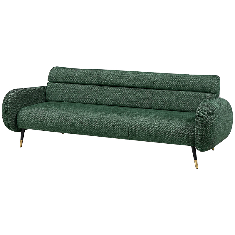 Диван Hebert Green Sofa L Зеленый Зеленый Черный Латунь Диван Hebert Green Sofa L Зеленый Зеленый Черный Латунь в Орле | Loft Concept