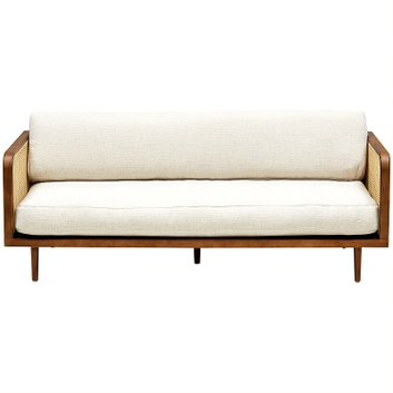 Диван Rattan Decor Sofa Ivory ivory ( слоновая кость ) Коричневый в Орле | Loft Concept 