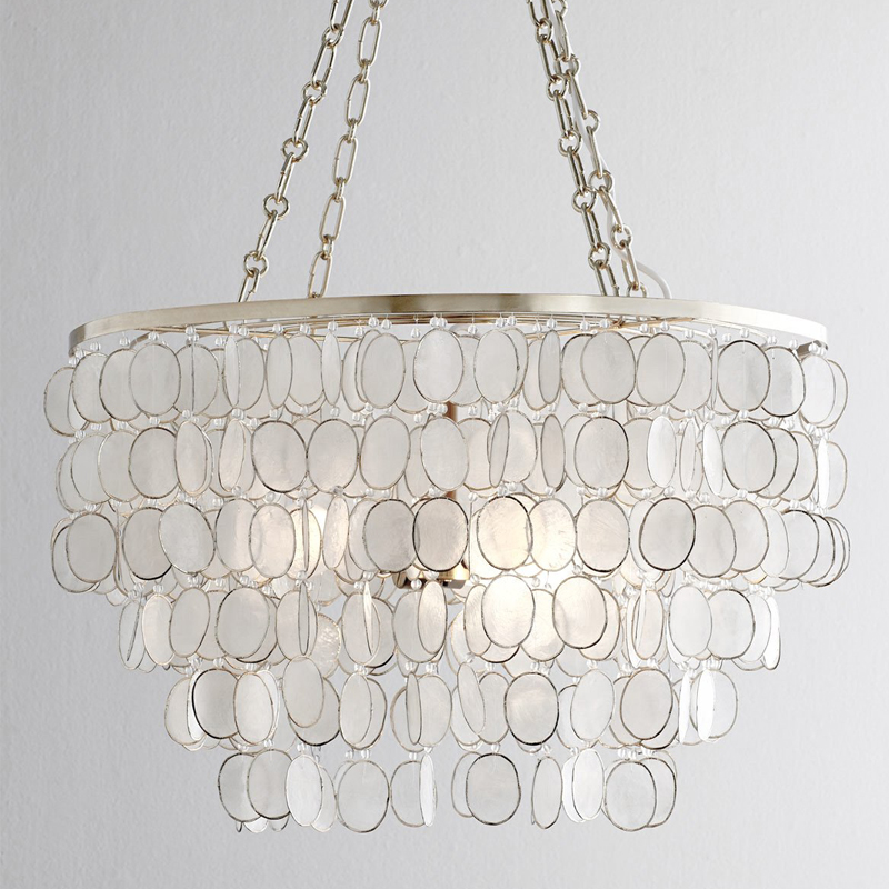 Люстра из ракушек SHELL Chandelier 61 Перламутровый в Орле | Loft Concept 