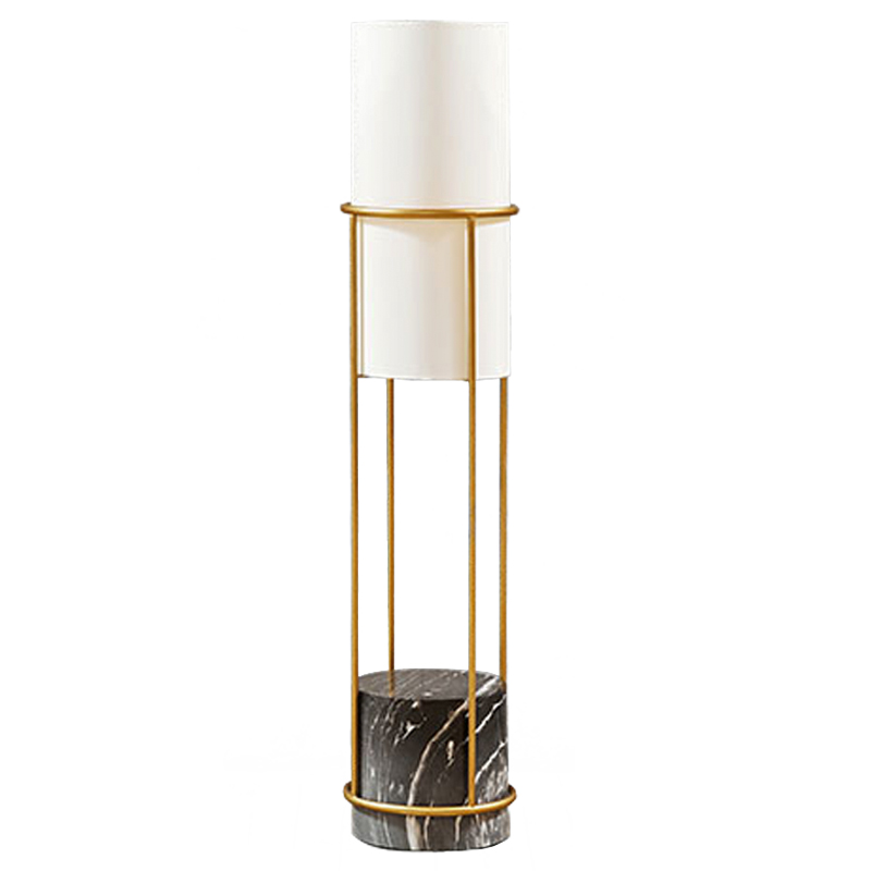 Напольная лампа Delfino Floor lamp Золотой Белый Черный Напольная лампа Delfino Floor lamp Золотой Белый Черный в Орле | Loft Concept