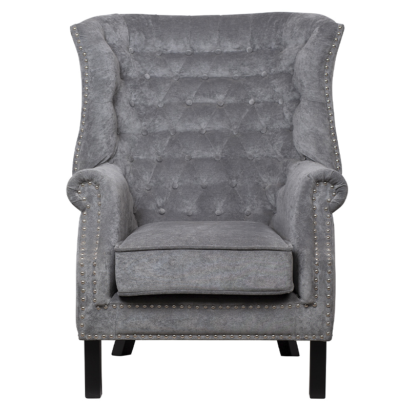 Кресло Charlie Armchair grey velour Серый Кресло Charlie Armchair grey velour Серый в Орле | Loft Concept