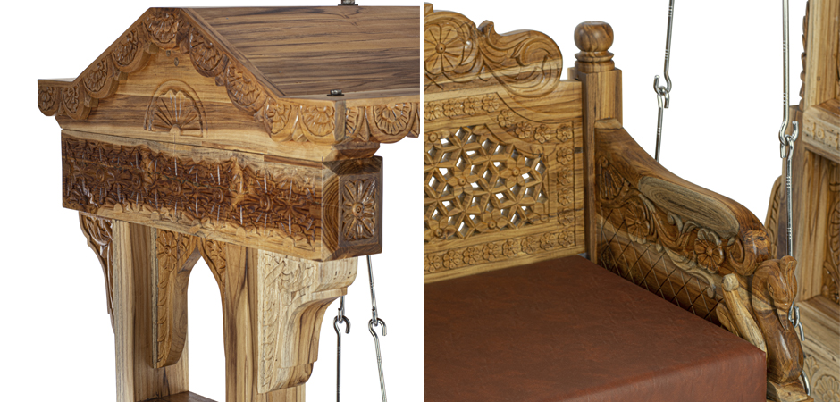 Большие Индийские качели из тика TEAK WOOD SWING Большие Индийские качели из тика TEAK WOOD SWING - Loft-Concept в Орле