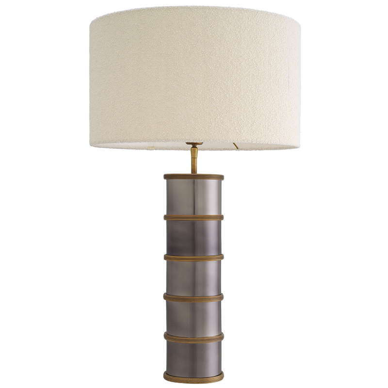 Настольная лампа Eichholtz Table Lamp Ella Латунь Серый Белый Настольная лампа Eichholtz Table Lamp Ella Латунь Серый Белый в Орле | Loft Concept
