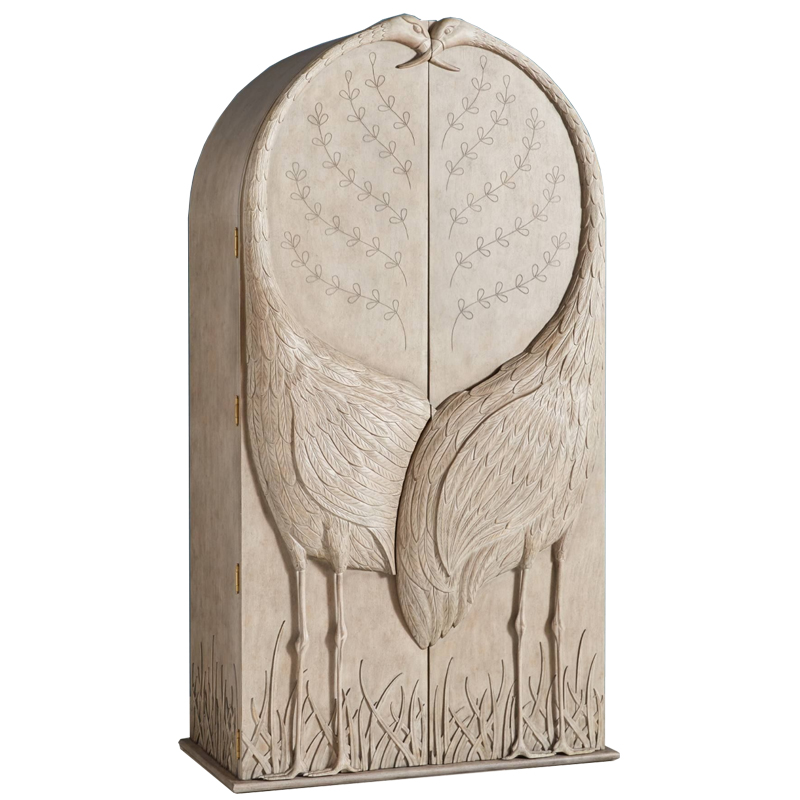 Шкаф ручная резьба Land & Sky Armoire Бежево-серый в Орле | Loft Concept 