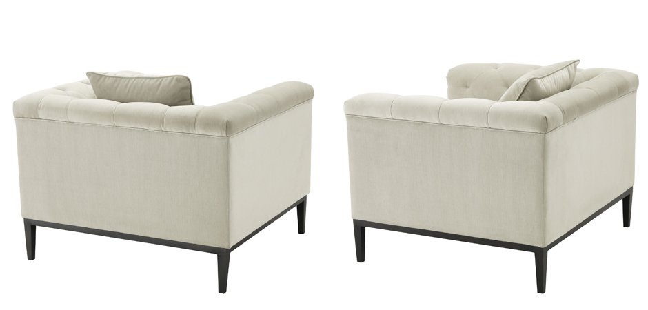 Кресло Eichholtz Chair Cesare Pebble grey Кресло Eichholtz Chair Cesare Pebble grey - Loft-Concept в Орле