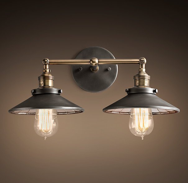 Бра Loft Cone 20th c.Factory filament Pendant Reflector Double Черный Бра Loft Cone 20th c.Factory filament Pendant Reflector Double Черный в Орле | Loft Concept