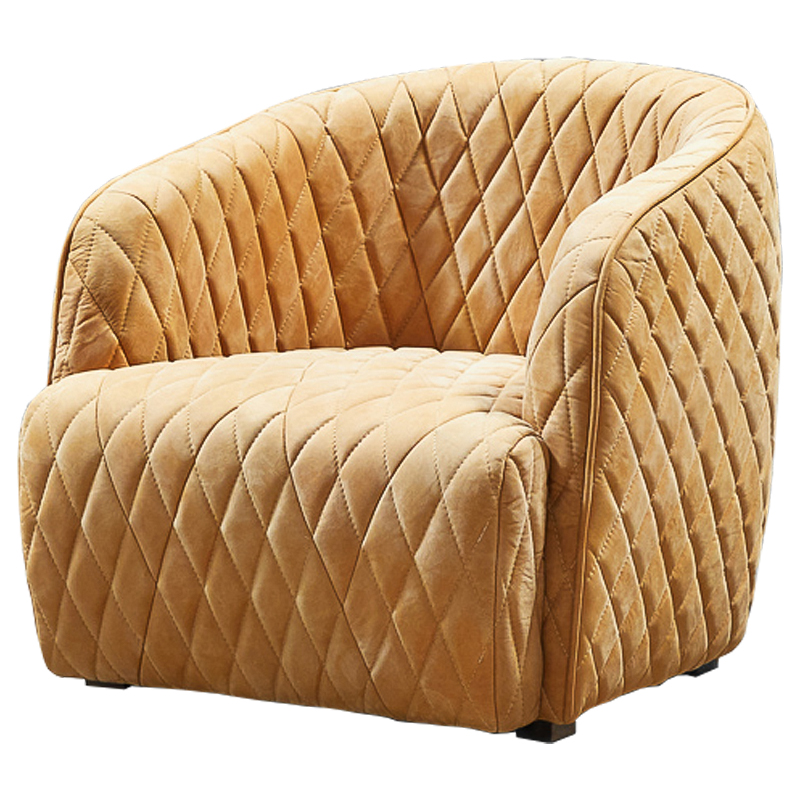 Кресло Rhombuses Upholstery Armchair Milk Caramel Карамель Коричневый Кресло Rhombuses Upholstery Armchair Milk Caramel Карамель Коричневый в Орле | Loft Concept